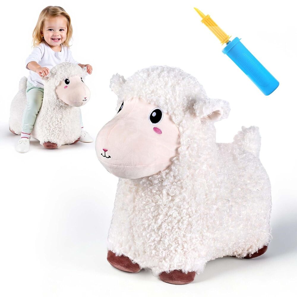 Sheep Hopping Horse, Toddler Boy Girls Inflatable Bouncing Farm